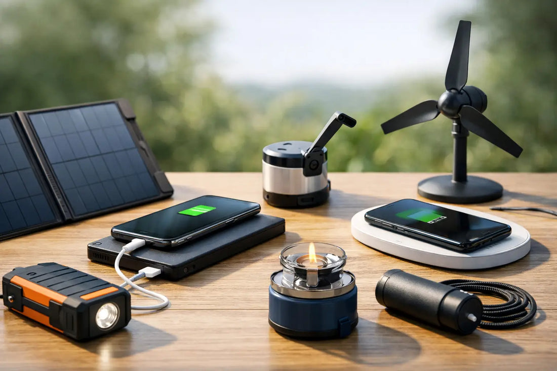 Telefoon laden zonder stopcontact met 6 opties