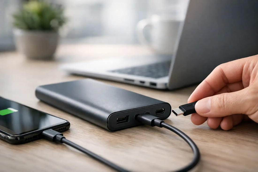 USB-C powerbank aansluiten zonder gedoe