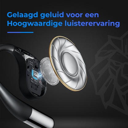 SFATECH Q39 – Open-Ear Sport Hoofdtelefoon – Open-Ear Sport Oortjes – Sport Oordopjes – Sport Hoofdtelefoon – Bluetooth Koptelefoon – Bluetooth 5.4 – AI Bass – ENC Noise Cancelling – IP54 – True Wireless – Zwart