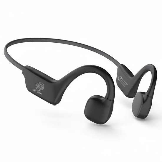 SFATECH Bone Conduction Headphone – Open-Ear Sport Oortjes – Sport Hoofdtelefoon – Bluetooth Koptelefoon – Waterbestendig – Hardlopen & Fitness – Zwart