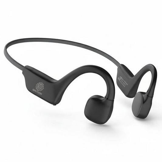 SFATECH Bone Conduction Headphone – Open-Ear Sport Oortjes – Sport Hoofdtelefoon – Bluetooth Koptelefoon – Waterbestendig – Hardlopen & Fitness – Zwart